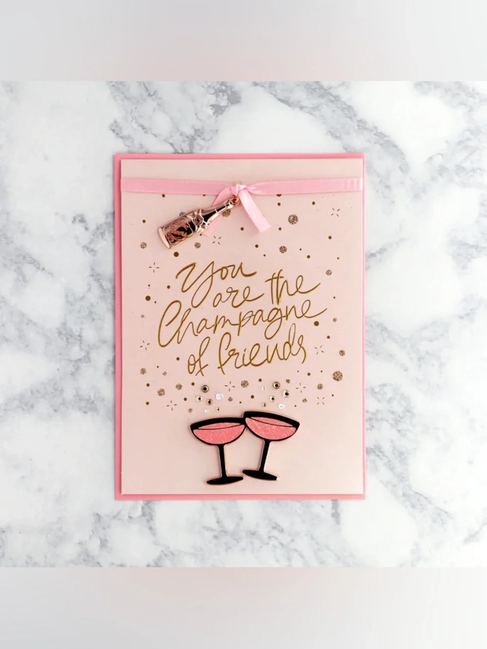 🆕Papyrus 3D “Champagne Of Friends” Greeting Card